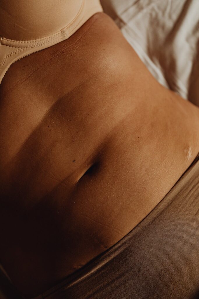 Close up of the Abdomen of a Woman